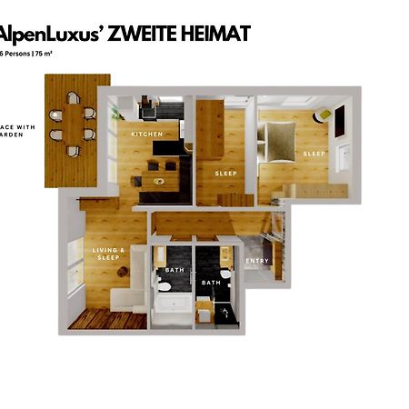 Zweite Heimat - Garden & Underground Parking Space By Alpenluxus Appartements Fügen Kültér fotó